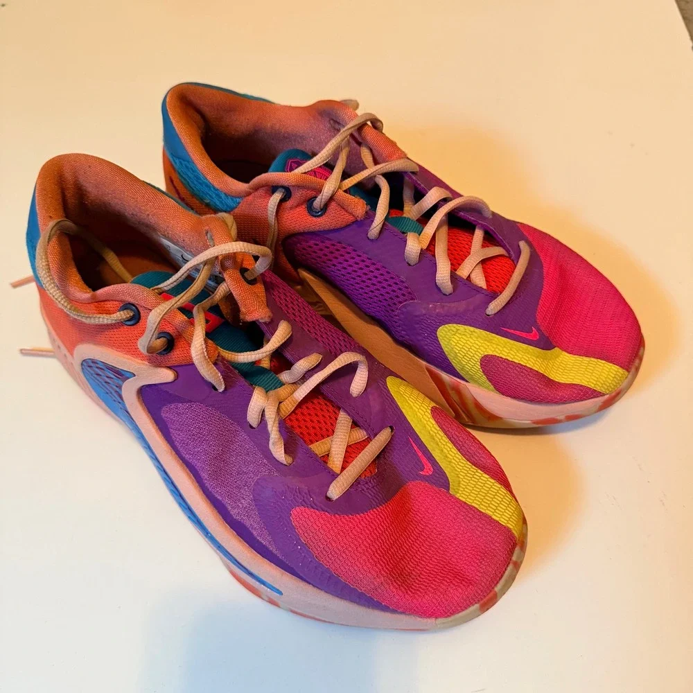 Nike Basketball Shoes Kids 7Y Pink Zoom Freak 4 Birth of‎ Giannis DQ0553-600